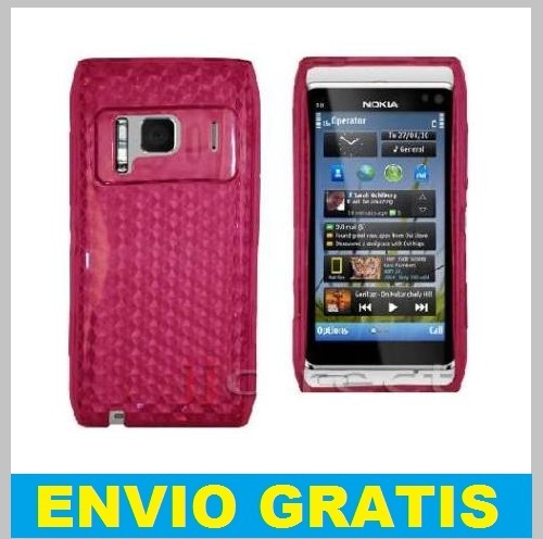 FUNDA GEL SILICONA TPU PARA NOKIA N8 ROSA